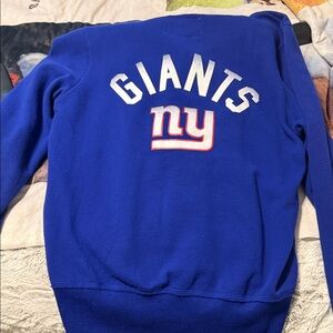 PINK Victoria's Secret Royal Blue 'Giants' Crewneck Sweatshirt